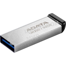 Флешка USB ADATA UR350 (UR350-32G-RSR/BK), 32Gb, USB 3.2, R/W 100/15, серебристый/черный