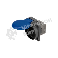 Розетка Rexant влагозащищенная с крышкой, с/з, скрытая установка,16 А, IP54 каучук