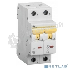 Выключатель автоматический модульный 2п C 6А 6кА ВА47-60M IEK MVA31-2-006-C
