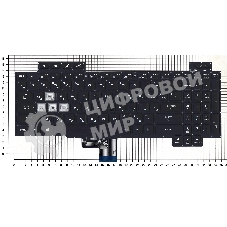 Клавиатура для ноутбука Asus ROG GL704 черная с подсветкой