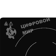Встраиваемая варочная панель MHE 6022 электрическая, 60 см, 4 конфорки, черный