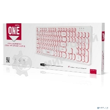 Клавиатура проводная с подсветкой Smartbuy ONE 328 USB белая SBK-328U-W