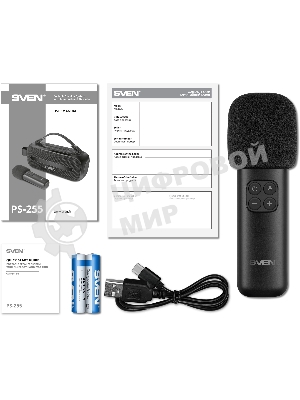 Колонка портативная SVEN PS-255 черный 12W 1.0 BT 3600mAh