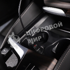 Автозарядка с индикатором Rexant (разъем 2.5х5.5) (АЗУ) шнур спираль 1.5 м