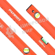 Уровень PATRIOT LCP-1000, алюминиевый фрезерованный, 1000мм