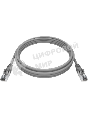 Патч-корд NTSS NTSS-PC-FTP-RJ45-5e-3.0-LSZH-GY NTSS-PC-FTP-RJ45-5E-3.0-LSZH FTP RJ-45 вил.-вилка RJ-45 cat.5e 3м серый LSZH (уп.:1шт) 26AWG