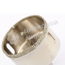 Сверло алмазное Matrix по керамограниту, 75 х 67 мм, 3-гранный хвостовик