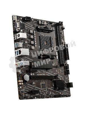 Материнская плата MSI A520M PRO, AM4, AMD A520, 2xDDR4, 4xSATA, 1xM.2, 1xPCIe 3.0 x16, 1xVGA, 1xDP, 1xHDMI, 1x 1Gb LAN, 2xUSB 2.0, 4xUSB 3.2 Gen 1, 3x3.5 мм, 7.1, mATX
