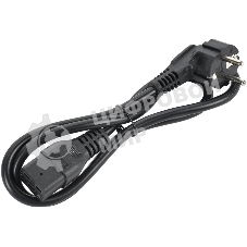 Шнур питания ITK PC-C19D-1M C19-Schuko проводник.:3x1.5мм2 1м 230В 16А (упак.:1шт) черный