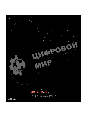 Варочная панель Monsher MHE 45, Hi-Light, 45 см, 9 уровней мощности, Stop and Go, автоматическое отключение, таймер, индикатор остаточного тепла, сенсорное/слайдерное управление, черный