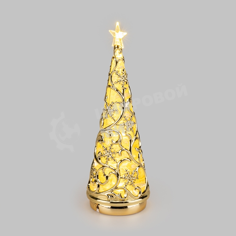 Фигура на подставке Neon-night Елочка 9,8x9,8x30 см, питание 3xАА и провод USB