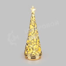 Фигура на подставке Neon-night Елочка 9,8x9,8x30 см, питание 3xАА и провод USB
