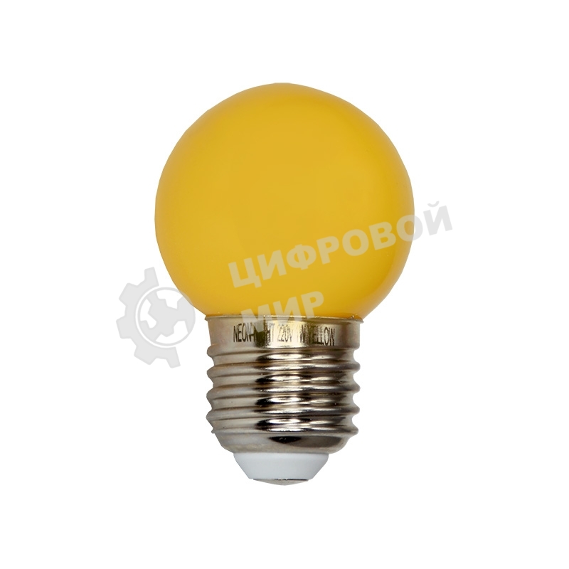 Лампа светодиодная Neon-night d-45 3 LED 1Вт шар E27 25лм 220В