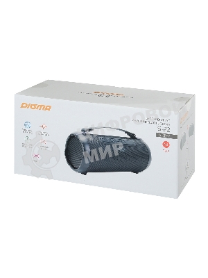 Колонка портативная Digma S-22 черный 15W 1.0 BT 1500mAh