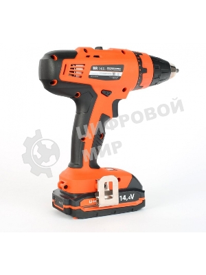 Дрель-шуруповерт Patriot BR 140Li, 14,4 В, 1,5 Ач, 47 Нм, щеточный