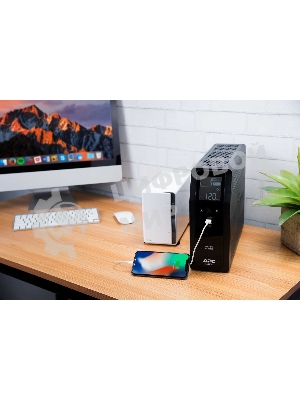 Источик бесперебойного питания APC  Back-UPS Pro BR 1200VA/720W, Sinewave,8xC13 Outlets(2 Surge & 6 batt.), AVR, LCD, Data/DSL protect, USB