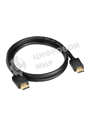 Кабель GCR 1.0m HDMI 1.4, 30/30 AWG, позолоченные контакты, FullHD, Ethernet 10.2 Гбит/с, 3D, 4Kx2K, экран