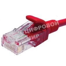 Патч-корд Suprlan 10-0152 UTP RJ-45 вил.-вилка RJ-45 cat.5e 1м красный LSZH 24AWG
