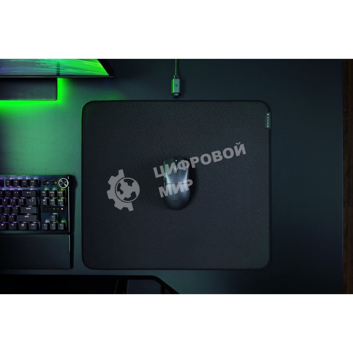 Мышь беспроводная/проводная Razer DeathAdder V3 HyperSpeed черный, 6400 dpi, радиоканал, USB, кнопки - 6