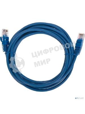 Патч-корд U/UTP Rexant cat.5e, RJ45-RJ45, 26AWG, ZH нг(А)-HF, синий, 3 м