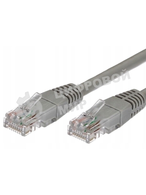 Патч-корд Premier 5-970 1Gbит/с UTP 4 пары cat5E CCA molded 1.5м серый RJ-45 (m)-RJ-45 (m)