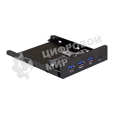 Планка USB на переднюю панель ExeGate U3H-623, 3,5
