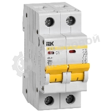 Выключатель автоматический модульный 2п C 1А 4.5кА ВА47-29 IEK MVA20-2-001-C