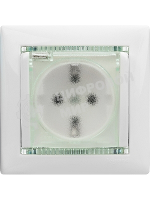 Розетка Legrand Valena 774220 влагозащищенная IP44 с заземлением с крышкой и защитными шторками (белая)