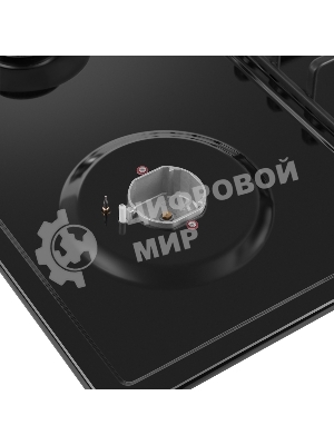 Газовая варочная панель Maunfeld EGHE.64.3STS-EB/G, 4 конфорки, эмалированная сталь, черный