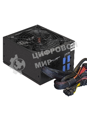 Блок питания серверный 800W ExeGate EX292212RUS ServerPRO-800RADS (ATX, for 3U+ cases, APFC, КПД 80% (80 PLUS), 14cm fan, 24pin, 2(4+4)pin, PCIe, 5xSATA, 4xIDE, FDD, Cable Management, black)