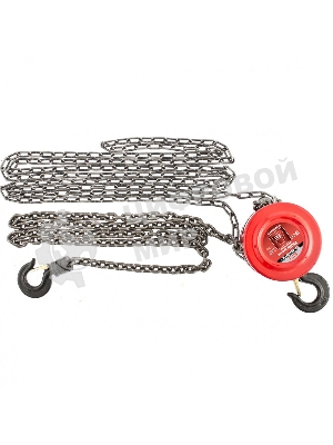 Таль цепная Matrix 0,5 т, h подъема 2,5 м, расстояние между крюками 240 мм