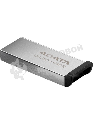 Флешка USB ADATA UR350 (UR350-64G-RSR/BK), 64Gb, USB 3.2, R/W 100/15, серебристый/черный