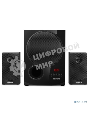 Акустическая система 2.1 SVEN MS-2080/70 Watt/~220V 50Hz/FM-тюнер, USB/SD, дисплей/BLUETOOTH/ПДУ/Black