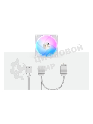 Вентилятор для корпуса Ocypus Delta F12 BK ARGb белый 120мм 2000rpm 4-pin