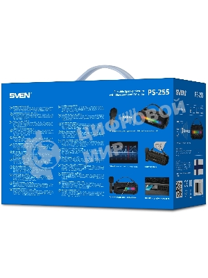 Колонка портативная SVEN PS-255 черный 12W 1.0 BT 3600mAh