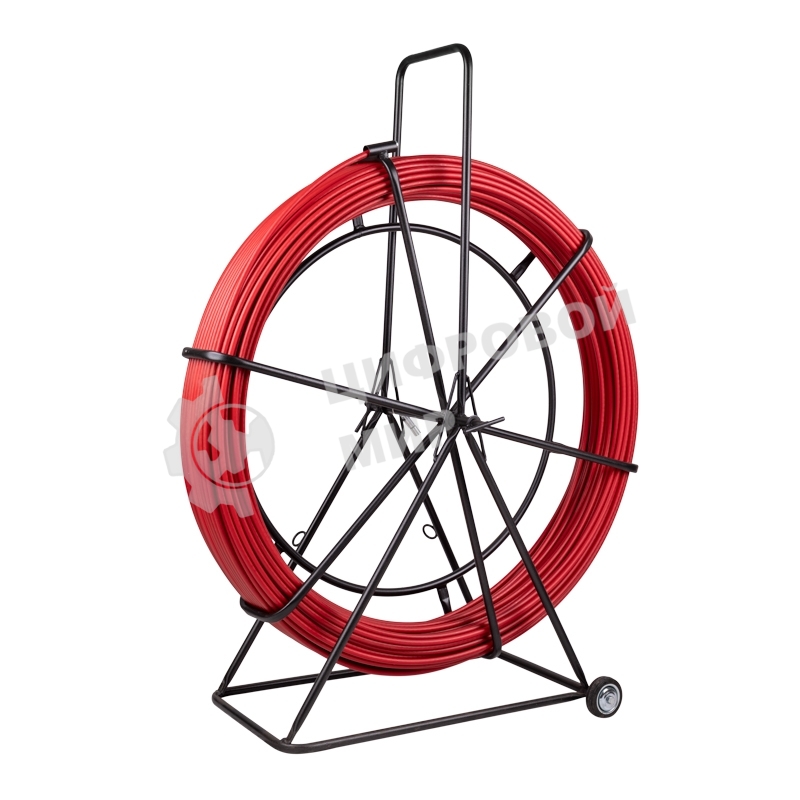 Протяжка кабельная Rexant (УЗК в тележке) стеклопруток, d=11,0мм, 300м, красная