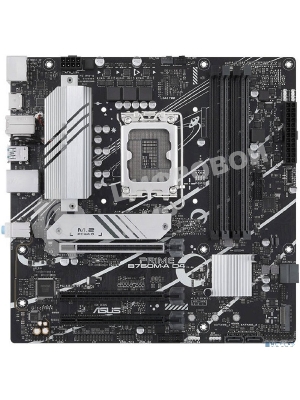 Материнская плата ASUS PRIME B760M-A D4-CSM, LGA 1700, Intel B760, 4xDDR4, 4xSATA, 2xM.2, 3xPCIe 4.0 x16, 1xPCIe 4.0 x4, 1xPCIe x1, 2xHDMI, 1xDP, 1x 2.5Gb LAN, 2xUSB-A 3.2 Gen 2, 4xUSB-A 2.0, 3x3.5 мм, 7.1, mATX