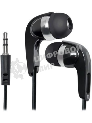 Наушники проводные Defender Basic 610 черный, внутриканальные, Jack 3.5 мм