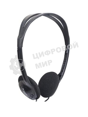 Наушники проводные Defender Aura 101 черный, накладные, 2 x Jack 3.5 мм