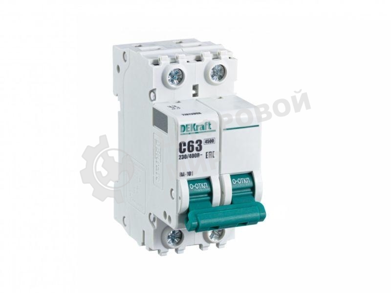 Выключатель автоматический модульный DEKraft 2п C 63А 4.5кА ВА-101 11072DEK