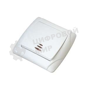 Выключатель 1-кл. СП Маргарита 10А IP20 с индик. белый Universal М0121