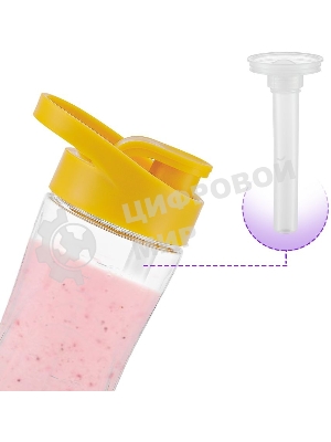 Блендер стационарный Kitfort КТ-3055-2 300Вт белый/желтый