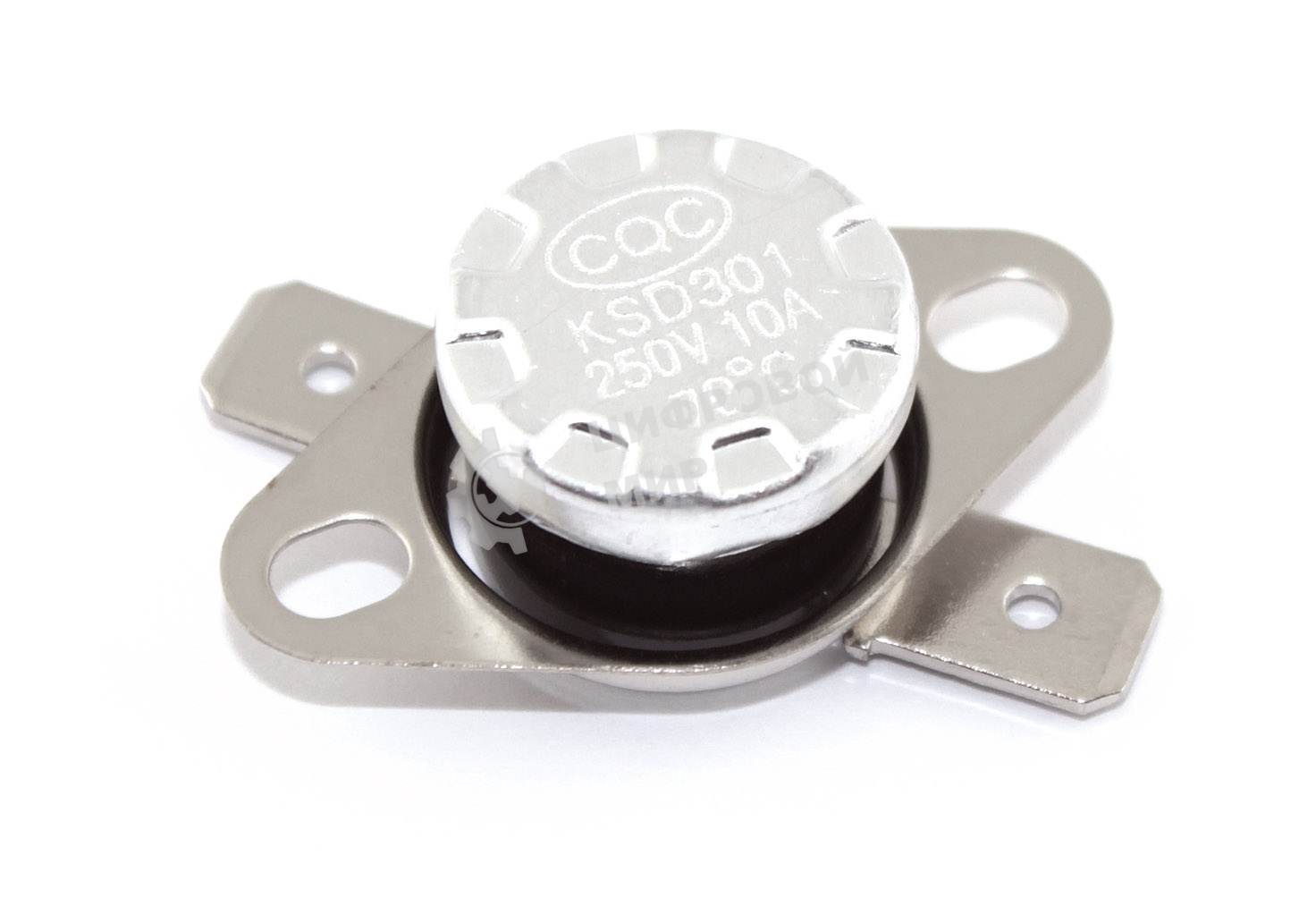 Термостат биметаллический KSD301 10А/70 С нормально замкнутый