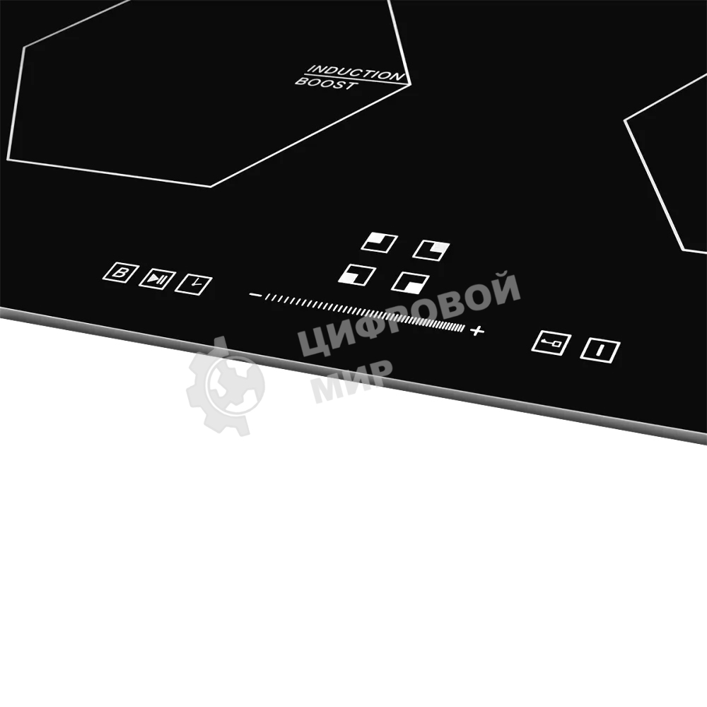 Индукционная варочная панель Monsher MHI 6006, 60 см 9 уровней мощности, инвертер, бустер, блокировка управления, Stop and Go, таймер, автоматическое отключение, сенсорное управление, индикатор остаточного тепла, 5 цифровых дисплеев, черный