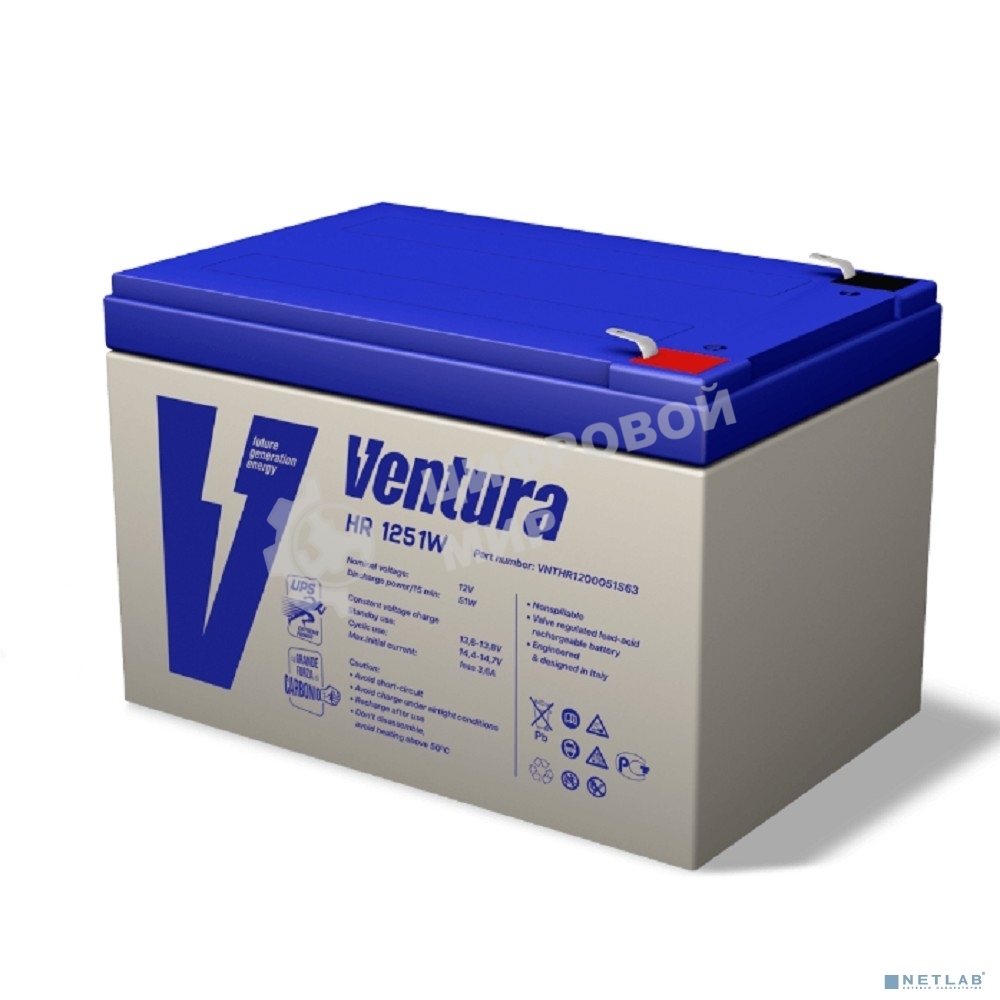 Аккумулятор Ventura HR1251W 12V 12Ah