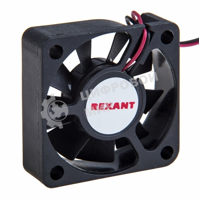 Вентилятор для корпуса Rexant RХ 4010MS 12VDC черный, 40 мм, 4800 об/мин, 20 дБ, 2 pin