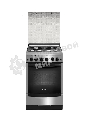 Плита газовая Gefest ПГ 5100-02 0004 серебристый, конфорок 4 шт, духовка 52 л, 50 см x 85 см x 58.5 см