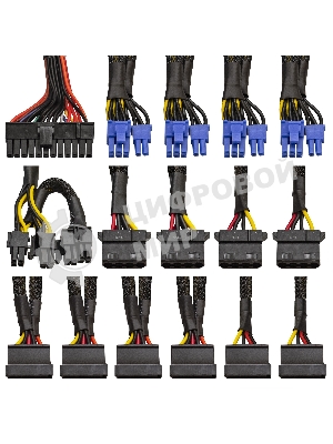 Блок питания серверный 800W ExeGate EX292212RUS ServerPRO-800RADS (ATX, for 3U+ cases, APFC, КПД 80% (80 PLUS), 14cm fan, 24pin, 2(4+4)pin, PCIe, 5xSATA, 4xIDE, FDD, Cable Management, black)