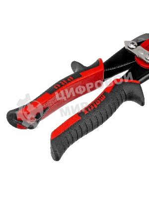 Ножницы по металлу Matrix, 250 мм, левый рез,сталь CRMO,двухкомпонентные рукоятки, PRO