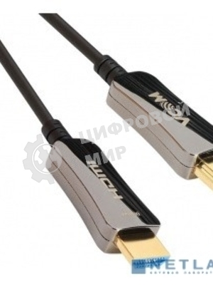 Активный оптический кабель HDMI 19M/M,ver. 2.0, 4K@60 Hz 80m VCOM